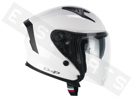 Helmet Demi Jet CGM 127A DEEP MONO white (double visor)