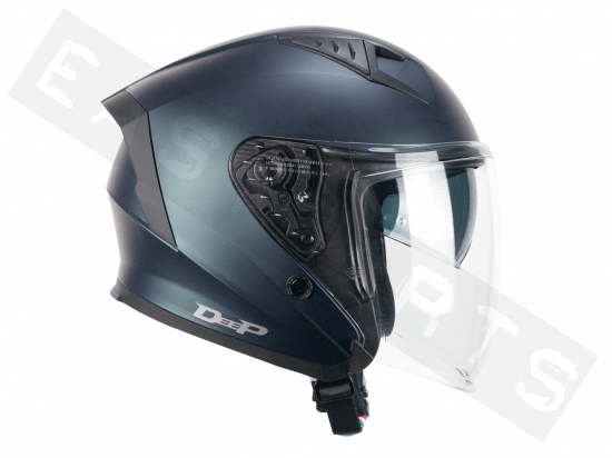 Helmet Demi Jet CGM 127A DEEP MONO petrol satin (double visor)