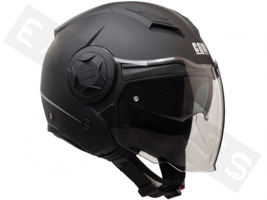 Helmet Demi Jet CGM 129A Illinois Matt Black (double visor)