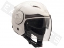 Helmet Demi Jet CGM 129A Illinois White (double visor)