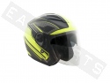 Helmet Demi Jet CGM 130G Phoenix Matt Black (double visor)