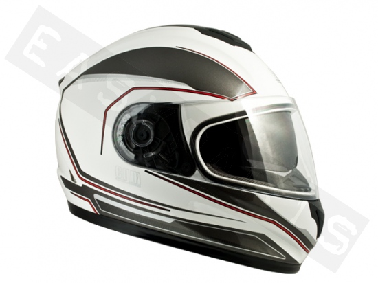 Helm Integral CGM 304G Vancouver Weiß Glänzend (Doppelvisier) S