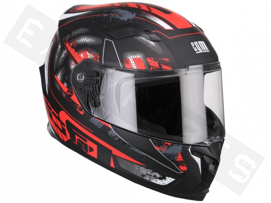Helm Integraal CGM 307G Jerez Mat Zwart/ Rood
