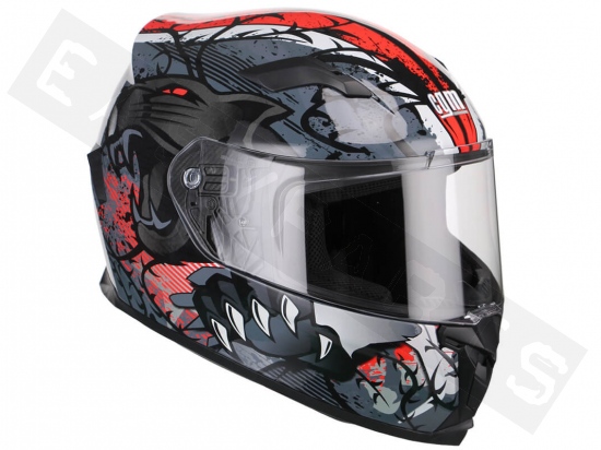Casco 307s Panther Rosso Xs