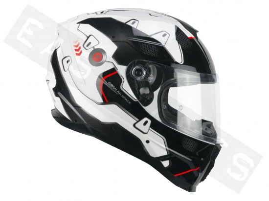 Helm integraal CGM 320X NEUTRON SPACE wit/zwart/rood