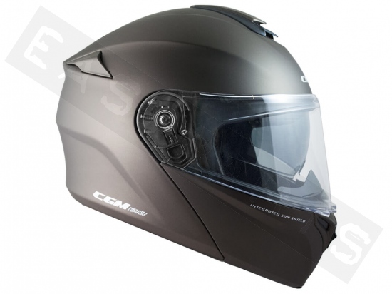Modular Helmet CGM 508A Berlino Race Brown Satin (double visor)