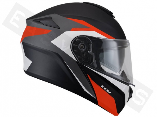 Modular Helmet CGM 508G Dresda Matt Black/ Red (double visor)