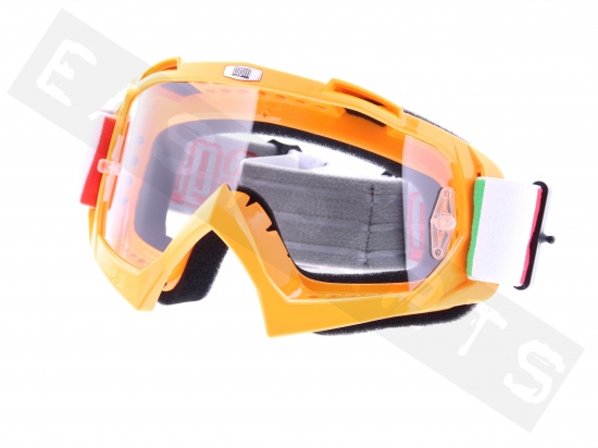 Gafas máscara cross CGM 730X Extreme naranja/ lentes transp. con ahumada