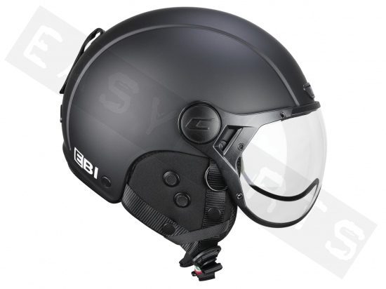 Helm E-Bike CGM 801A EBI MONO mattes schwarz (geformtes Visier)