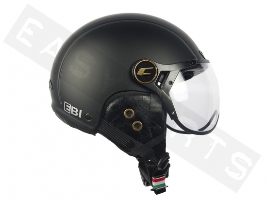 Helm E-Bike CGM 801V EBI VINTAGE mat zwart (gevormd vizier)