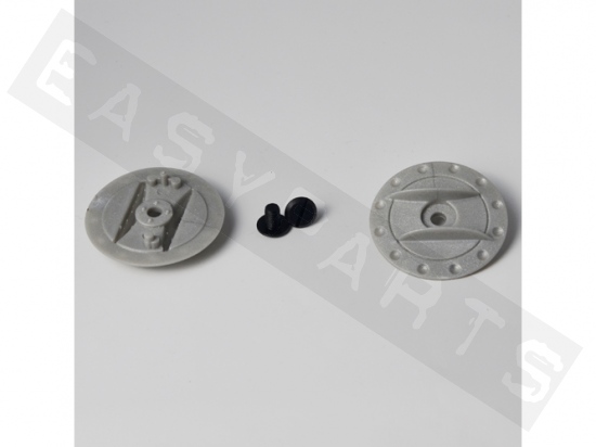 Fixing kit Visor CGM (screw, 2 mechanism) Silver polished 