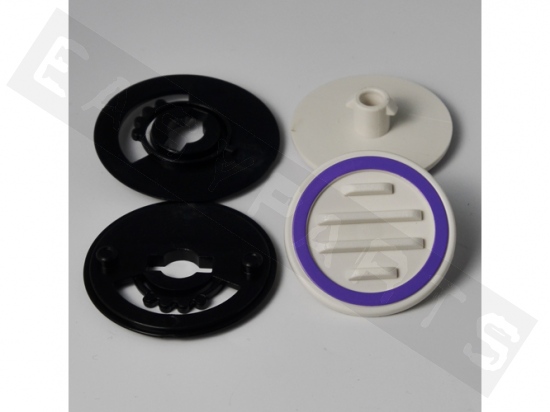 Fixing Kit Visor CGM (2 pawl, 2 ring) Purple   White 