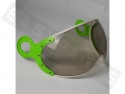 Visor Shaped Smoke CGM 107K with green rubber supports