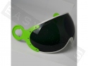 Visor Shaped Extra Smoke CGM 107K with green supports 