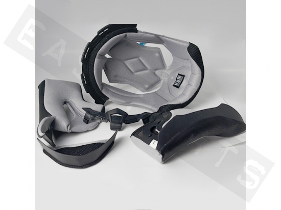 Kit coiffe intérieur casque CGM 305A-G gris/ blanc