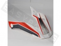 Peak Helmet CGM Matte White with Red Decal