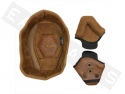 Kit coiffe intérieur casque CGM 801 marron