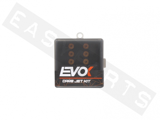 Coffret 10 gicleurs EVOK carburateur Dell'Orto Ø6mm taille:050>072
