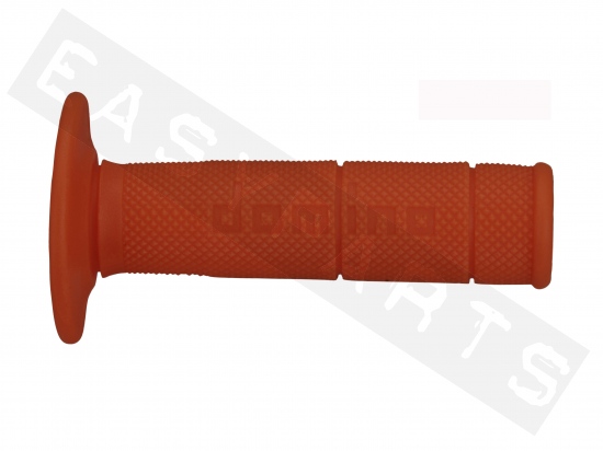 Paire revêtements poignée DOMINO Cross-Enduro rouge (118mm)