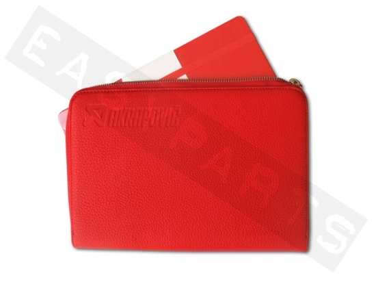 Tablet cover AKRAPOVIC leather red