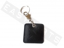 Porte-clés AKRAPOVIC carré cuir noir