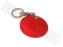 Porte-clés AKRAPOVIC rond cuir rouge
