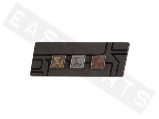 Set pin's AKRAPOVIC moyen laiton/ cuivre/ argent