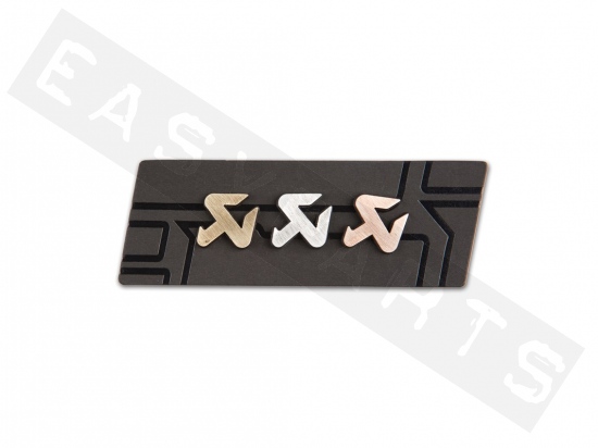 Set pin's AKRAPOVIC medium logo laiton/ cuivre/ argent