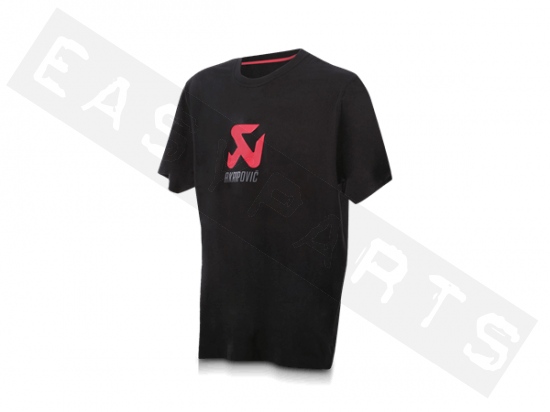 T-Shirt AKRAPOVIC Logo Zwart Heren