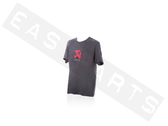 Camiseta mangas cortas AKRAPOVIC logo antracita hombre