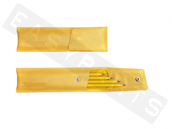 Pencil case AKRAPOVIC leather yellow