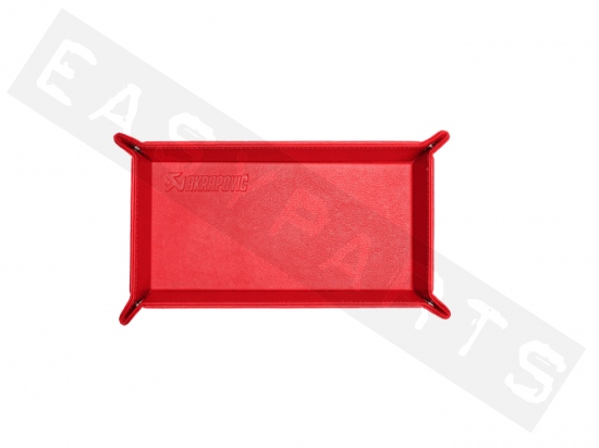 Schreibtischablage AKRAPOVIC rotes Leder