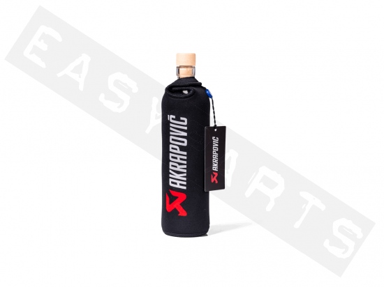 Glass bottle AKRAPOVIC with black protection cover
