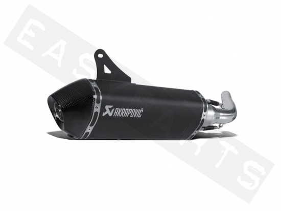 Silenziatore AKRAPOVIC Slip-On Black Vespa GTS- GTV 125->300 I.E E3 <-'16