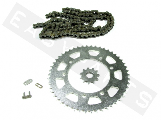 Chain & sprocket kit AFAM steel Rieju RS3 50 NKD 2012-2021