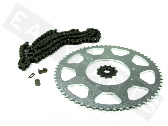 Chain & sprocket kit AFAM staal MBK X-Limit 50 Enduro 2007-2010
