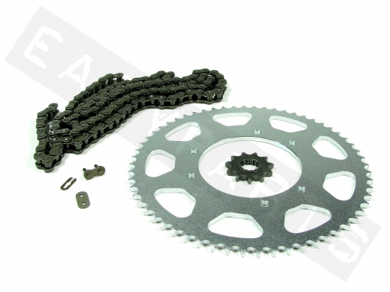 Chain & sprocket kit AFAM staal MBK X-Limit 50 SM 2007-2011