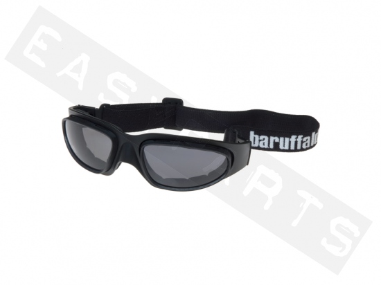 Motorbril BARUFFALDI Wind Tini zwart (Transparante Bril)