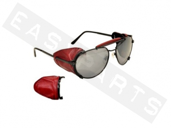 Motorbril BARUFFALDI Annapurna Basic Rood Leer