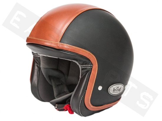 Helmet Jet BARUFFALDI Zar Vintage 2.0 Black/ Brown