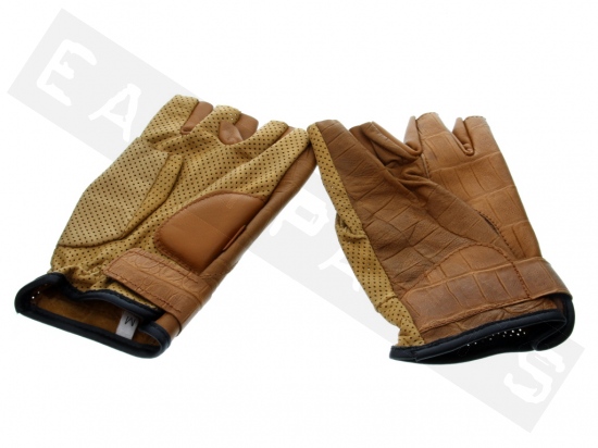 Gloves BARUFFALDI Croco Look Brown