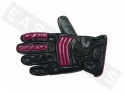 Gloves BARUFFALDI Armonie Black/ Red Leather