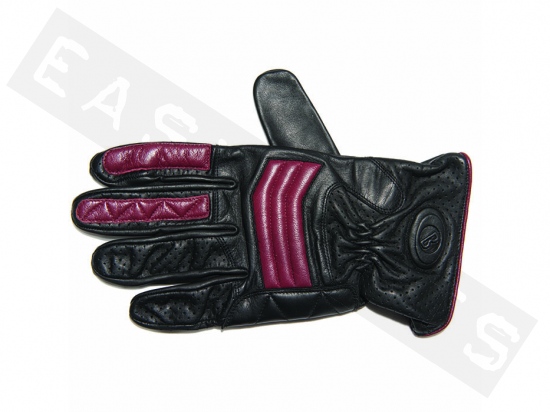 Gloves BARUFFALDI Armonie Black/ Red Leather