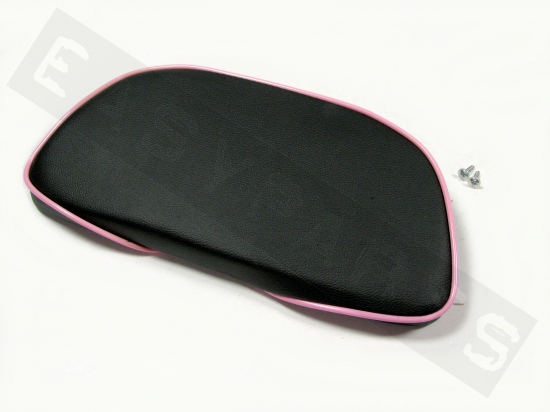 Poggiaschiena bauletto 32L Vespa LX nero (con profilo rosa chiaro)