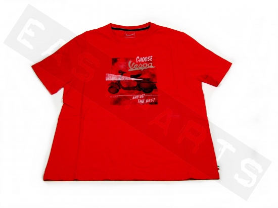T-Shirt VESPA Stampe Rood Heren XXL