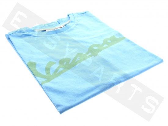 T-shirt VESPA Colors Logo Blauw Heren