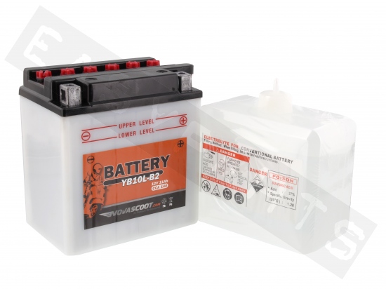 Batterie NOVASCOOT YB10L-B2 12V-11Ah (avec entretien, avec acide)