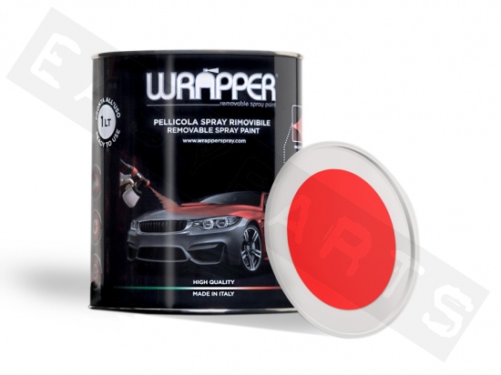 Tin WRAPPER PAINT 1L Fluo Red