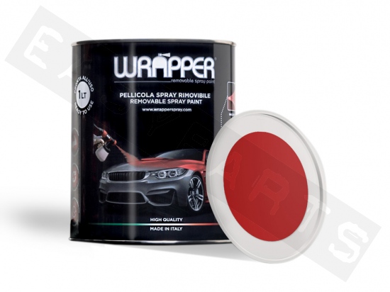 Tin WRAPPER PAINT 1L Flame Red Ral 3000
