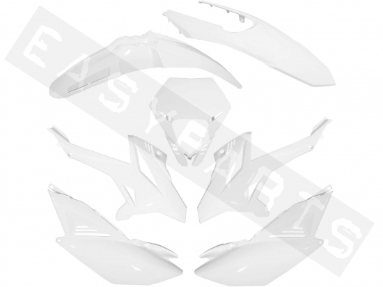 Kit carénages NOVASCOOT blanc brillant Beta RR 50 2012-2020 (7 pcs)